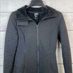 Northface grey quilted jacket